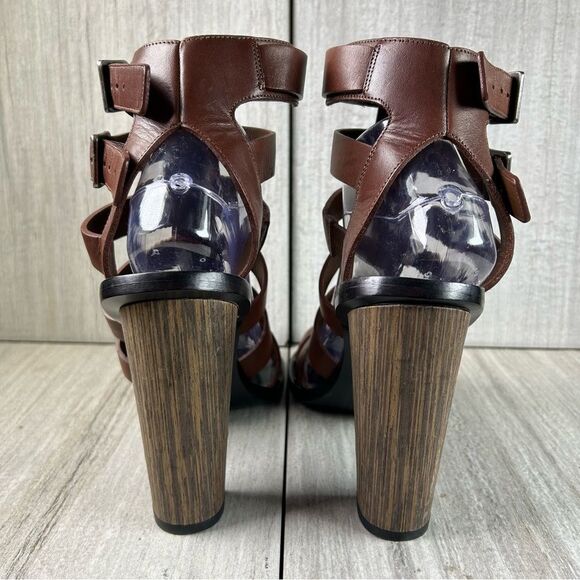 Vince Nicolette Chunky Heel Sandal Platform Gladiator Strap Shoe Women’s Size 10 - Picture 7 of 10